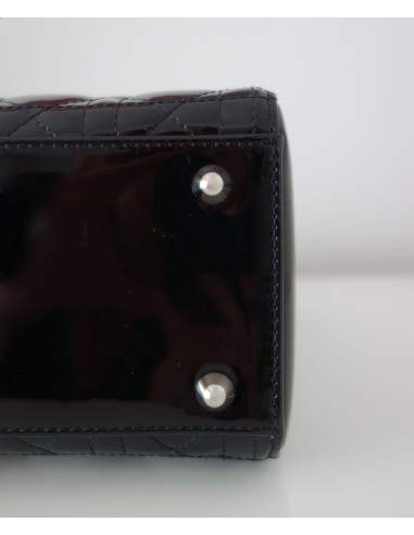 SAC LADY DIOR VERNI NOIR GRAND MODELE SAC LADY DIOR VERNI NOIR GRAND MODELE