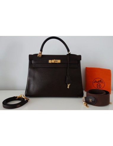 SAC HERMES KELLY COURCHEVEL MARRON SAC HERMES KELLY COURCHEVEL MARRON