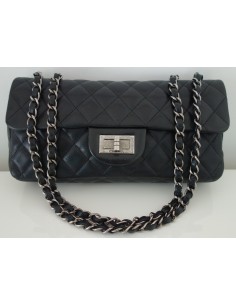 SAC CHANEL 2.55 CUIR NOIR...