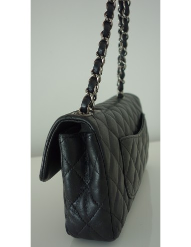 SAC CHANEL 2.55 CUIR NOIR BAGUETTE SAC CHANEL 2.55 CUIR NOIR BAGUETTE