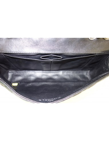 SAC CHANEL 2.55 CUIR NOIR BAGUETTE SAC CHANEL 2.55 CUIR NOIR BAGUETTE