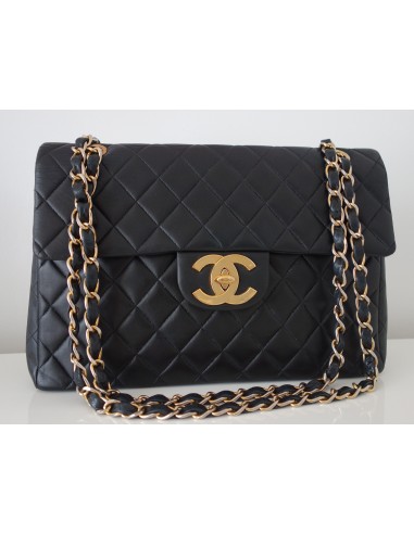 SAC CHANEL CLASSIQUE JUMBO CUIR NOIR 