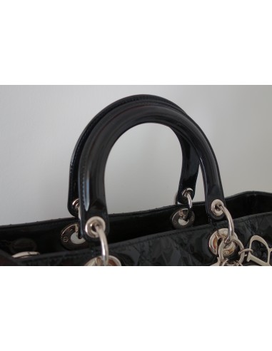 SAC LADY DIOR CUIR NOIR XXL SAC LADY DIOR CUIR NOIR XXL