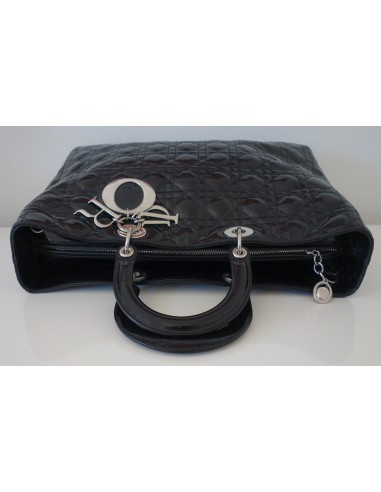 SAC LADY DIOR CUIR NOIR XXL SAC LADY DIOR CUIR NOIR XXL