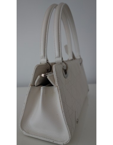 SAC LADY DIOR CUIR BLANC  SAC LADY DIOR CUIR BLANC