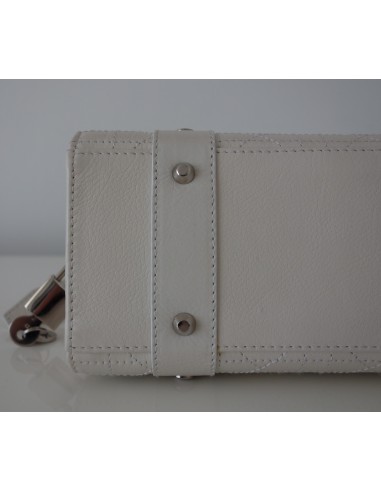 SAC LADY DIOR CUIR BLANC  SAC LADY DIOR CUIR BLANC