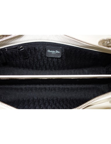 SAC LADY DIOR CUIR BLANC  SAC LADY DIOR CUIR BLANC