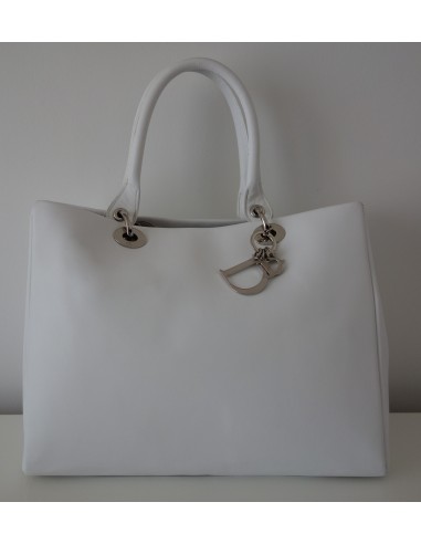 SAC DIOR VEAU LISSE BLANC 