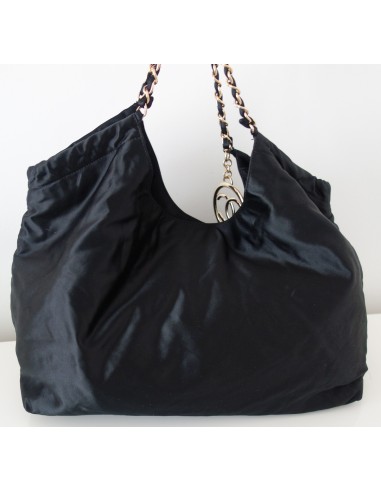 SAC CHANEL CABAS XXL SATIN NOIR SAC CHANEL CABAS XXL SATIN NOIR
