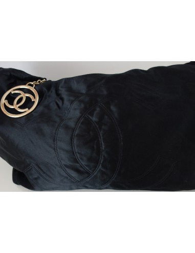 SAC CHANEL CABAS XXL SATIN NOIR SAC CHANEL CABAS XXL SATIN NOIR