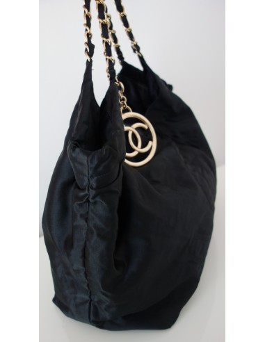 SAC CHANEL CABAS XXL SATIN NOIR SAC CHANEL CABAS XXL SATIN NOIR