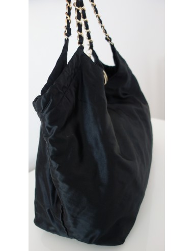 SAC CHANEL CABAS XXL SATIN NOIR SAC CHANEL CABAS XXL SATIN NOIR