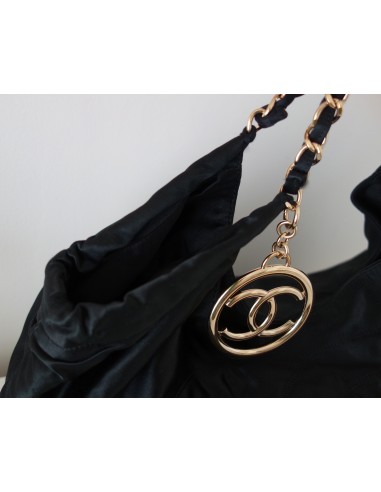 SAC CHANEL CABAS XXL SATIN NOIR SAC CHANEL CABAS XXL SATIN NOIR
