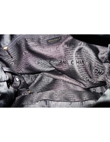 SAC CHANEL CABAS XXL SATIN NOIR SAC CHANEL CABAS XXL SATIN NOIR