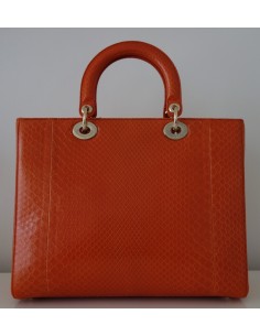 SAC LADY DIOR PYTHON ORANGE GM 2