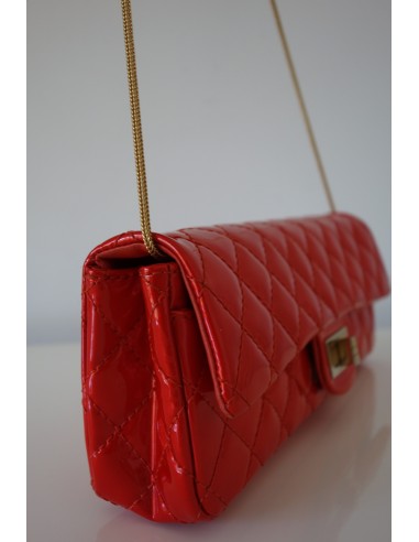 SAC BAGUETTE CHANEL 2.55 ROUGE SAC BAGUETTE CHANEL 2.55 ROUGE