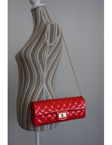 SAC BAGUETTE CHANEL 2.55 ROUGE SAC BAGUETTE CHANEL 2.55 ROUGE