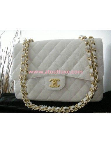 SAC CHANEL MADEMOISELLE BLANC GRAND...