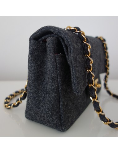 SAC CHANEL CLASSIQUE GRIS SAC CHANEL CLASSIQUE GRIS