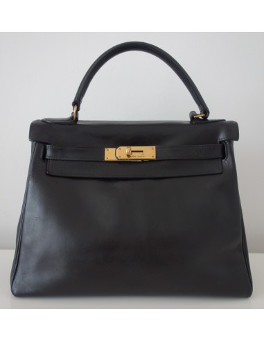 SAC HERMES KELLY VINTAGE 28 NOIR