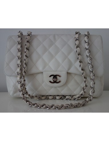 SAC CHANEL CLASSIQUE BLANC GM