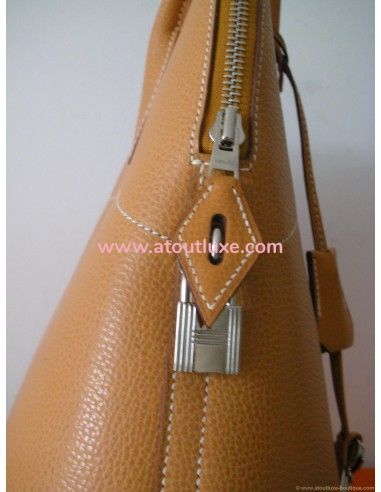 SAC HERMES BOLIDE 35 COULEUR COGNAC