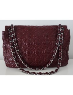 SAC CHANEL CUIR BORDEAUX GM 2