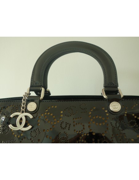 CABAS CHANEL CUIR NOIR