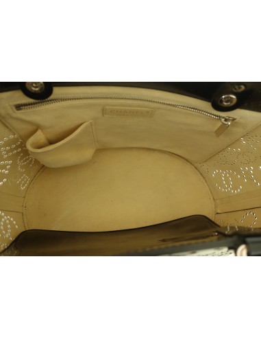 CABAS CHANEL CUIR NOIR CABAS CHANEL CUIR NOIR