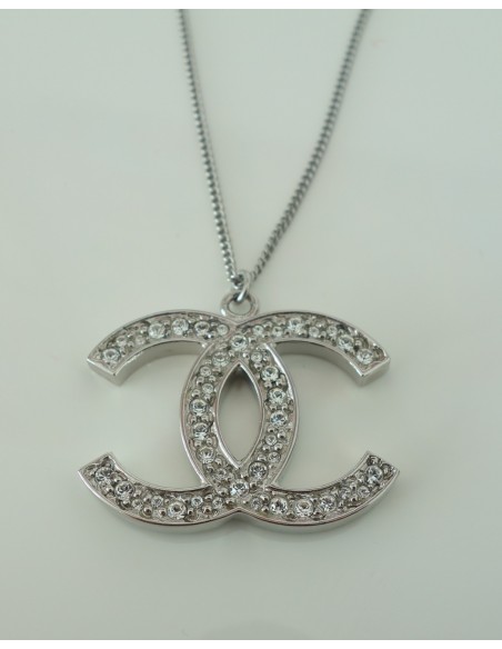 Collier cc en argent Chanel Argenté en Argent  32266902