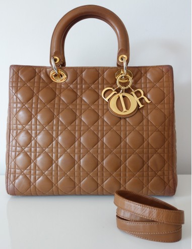 SAC LADY DIOR GM GOLD