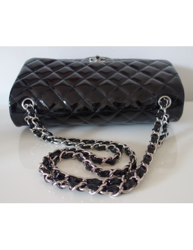 SAC CHANEL CLASSIQUE GM NOIR VERNI SAC CHANEL CLASSIQUE GM NOIR VERNI