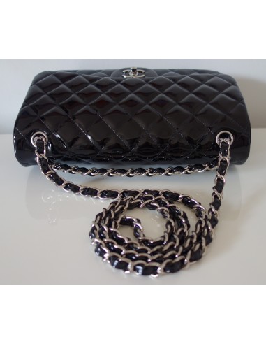 SAC CHANEL CLASSIQUE GM NOIR VERNI SAC CHANEL CLASSIQUE GM NOIR VERNI