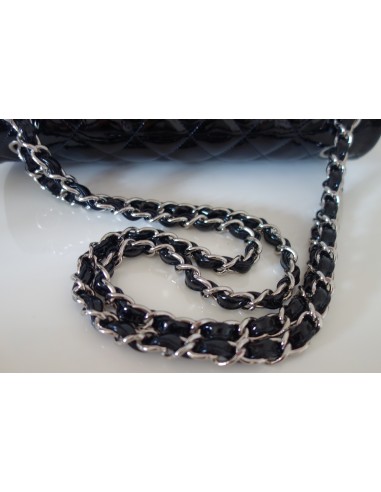 SAC CHANEL CLASSIQUE GM NOIR VERNI SAC CHANEL CLASSIQUE GM NOIR VERNI