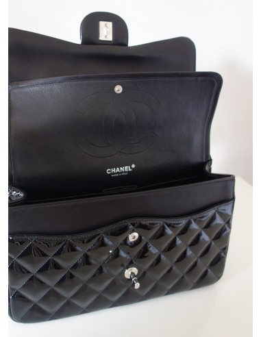 SAC CHANEL CLASSIQUE GM NOIR VERNI SAC CHANEL CLASSIQUE GM NOIR VERNI