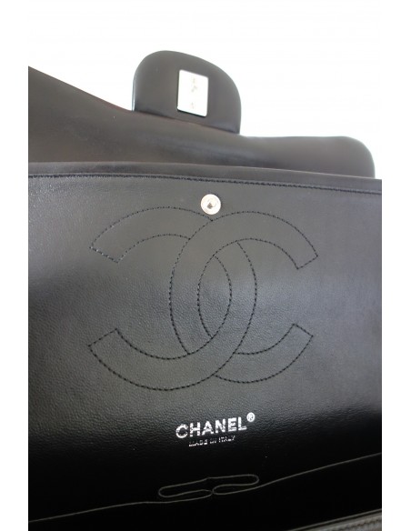 SAC CHANEL CLASSIQUE GM NOIR VERNI