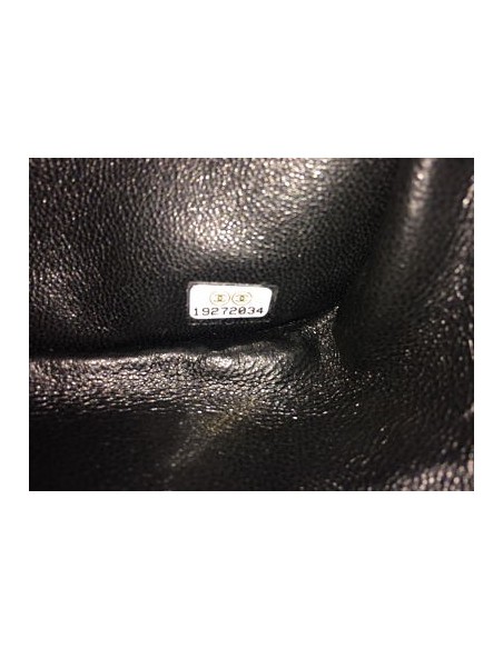 SAC CHANEL CLASSIQUE GM NOIR VERNI