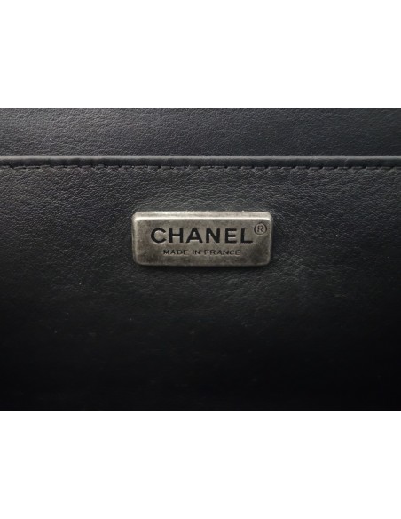 SAC CHANEL BOY PYTHON NOIR