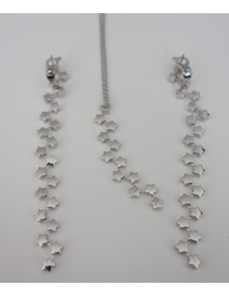 PARURE BOUCLES D'OREILLES ET PENDENTIF CHANEL COMETE