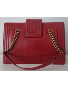SAC CHANEL SHOPPING BOY ROUGE 2