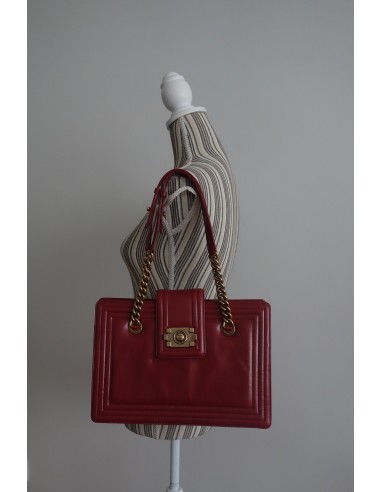 SAC CHANEL SHOPPING BOY ROUGE SAC CHANEL SHOPPING BOY ROUGE