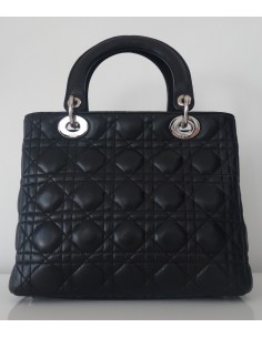 SAC LADY DIOR MEDIUM CUIR NOIR 2