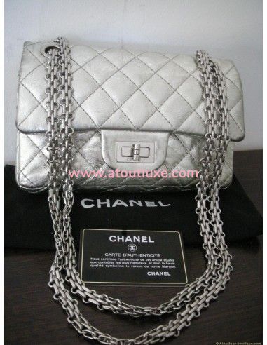 SAC CHANEL MINI 2.55 METALLIQUE