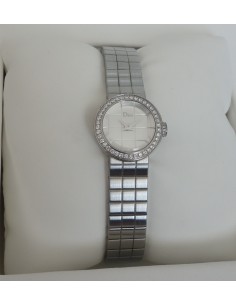 MONTRE MINI D DE DIOR ACIER ET DIAMANTS 2