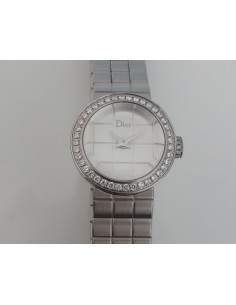 MONTRE MINI D DE DIOR ACIER ET DIAMANTS