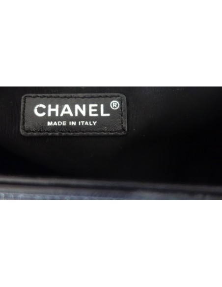 SAC CHANEL BOY MEDIUM CUIR NOIR