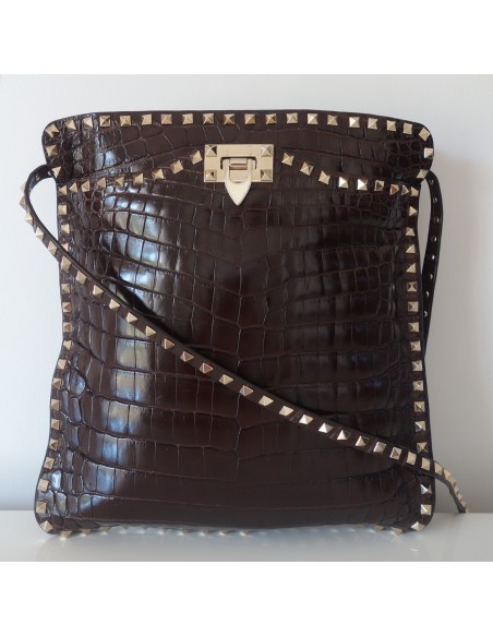 SAC VALENTINO ROCKSTUD CROCODILE