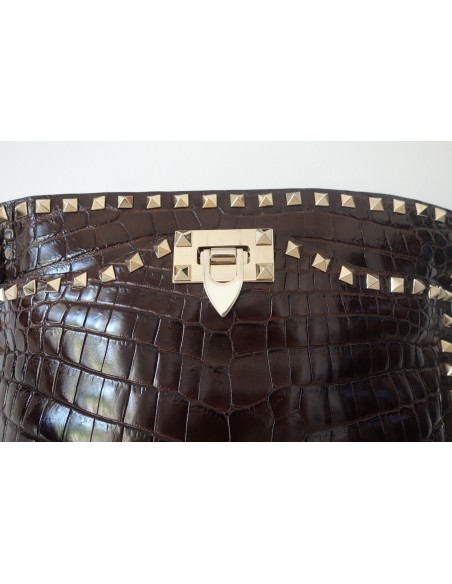 SAC VALENTINO ROCKSTUD CROCODILE