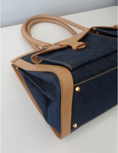 SAC DIOR SHOPPING CUIR ET JEAN