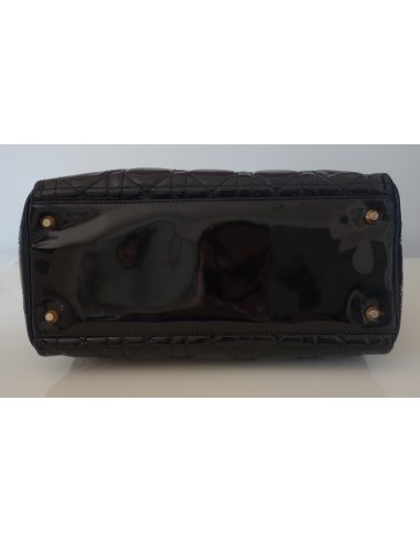 SAC LADY DIOR MEDIUM VERNI NOIR SAC LADY DIOR MEDIUM VERNI NOIR